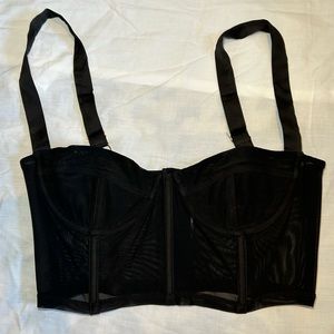 Oh Polly Sheer Bustier Top